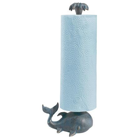 Design Toscano Whale of a Tale Sculptural Iron Paper Towel Holder QH161079